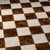 Roma - high-gloss 51 cm, 5 cm Square-Sized Walnut Luxury Chess Board