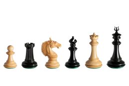 The Apollo Series 4.4 inches Chess Pieces in Lacquered Ebony and Boxwood