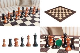 1849 Andalucia - complete luxury ebony chess set made