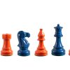 Earl Duo with Steel Blue and Orange pieces Earl Duo with Steel Blue and Orange chess pieces