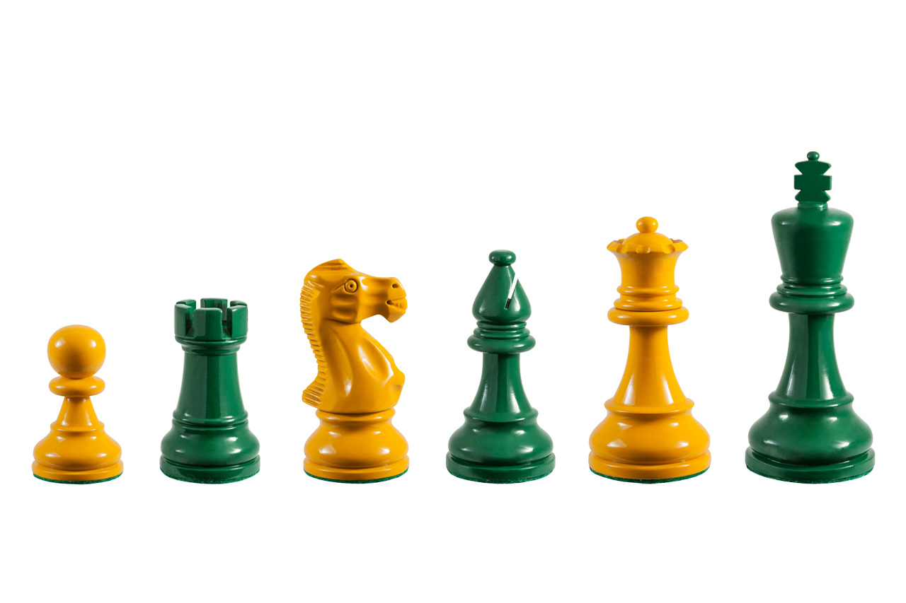 Earl Duo with Yellow and Green chess pieces