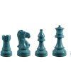 Earl Turquoise Earl Turquoise 3.75 inch tournament-size chess pieces in Coloured Boxwood