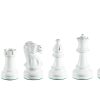 Earl White Earl White 3.75 inch tournament-size chess pieces in Coloured Boxwood