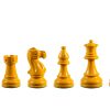 Earl Yellow Earl Yellow 3.75 inch tournament-size chess pieces in Coloured Boxwood