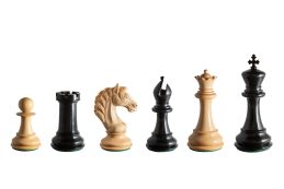 Florence Series 4.75 inch Club-Size Chess Pieces in Ebony and Boxwood