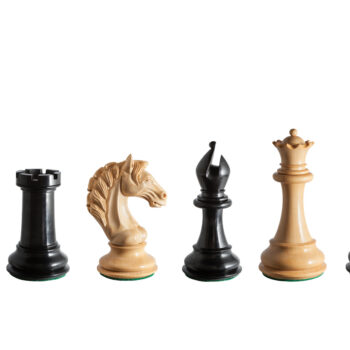 Florence 4.75-inch chess pieces in ebony and boxwood