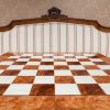 4.4" King Maharaja chess set with a large, glossy root of elm board