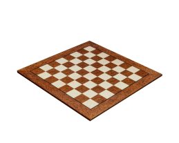 Segovia – 60 cm Brown Ash Burl Spanish Chess Board