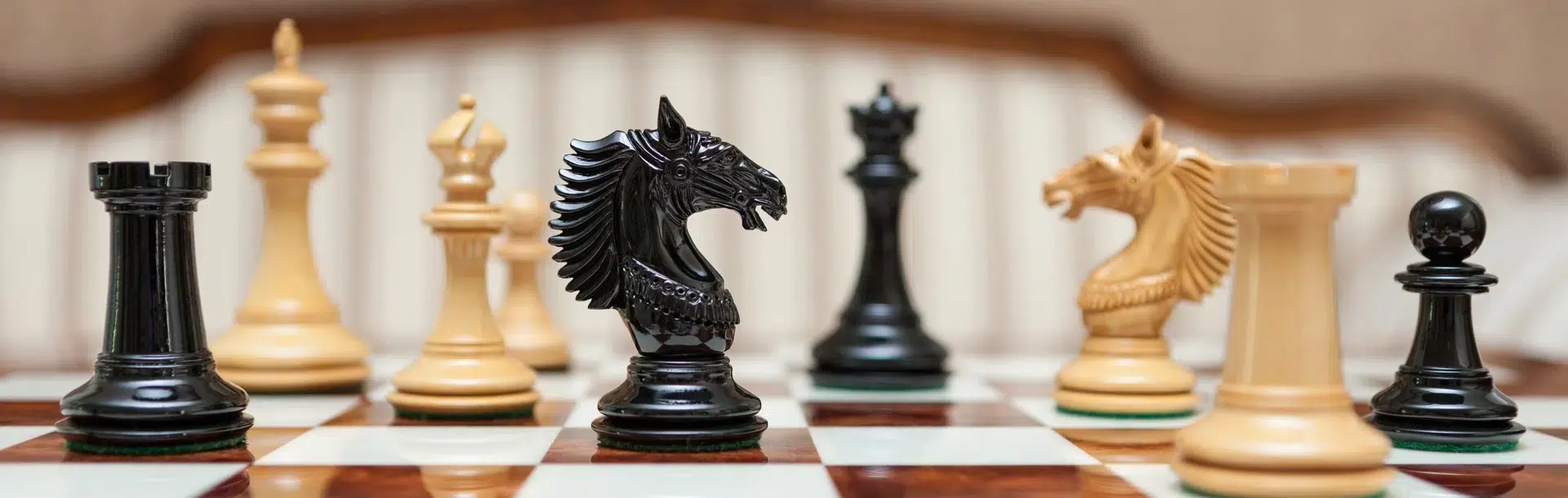 The Design Chess Shop, luxury chess pieces on board